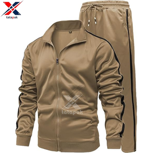 Survêtement de sport vintage pour le printemps, 100% coton, coupe ajustée, léger, décontracté, pour la gym, vente en gros TATAPAK - Product Image 4