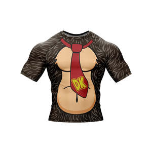 Lightweight Sublimation Print Full <b>Sleeve</b> Rash Guard Custom Logo Quick Dry Breathable Unisex Sports Rash Guard for Running - Product Image 3