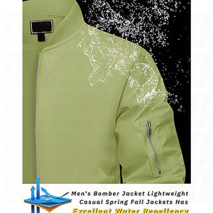 แจ็คเก็ตเบสบอลแบบกำหนดเองขายส่ง เสื้อโค้ทบอมเบอร์ฤดูหนาว แขนเสื้อถักแบบริบ ขอบเอวปักลาย ปักโลโก้ทีม โรงเรียน แบรนด์ต่างๆ - Product Image 2