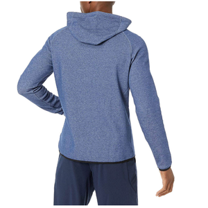 Sudadera con Capucha Personalizada para Hombre, 100% Algodón, Azul Claro, Manga Larga, Tejido de Punto, Corte Regular, Color Sólido, Transpirable - Product Image 3
