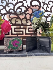 2026 Unique Designer Hand Tooled Leather <b>Wallet</b> Men's <b>Long</b> Zipper <b>Wallet</b> Hot Sale Fashion Floral Embossing Daily Use <b>Wallet</b> - Product Image 5