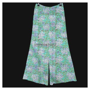 Pantalon Palazzo d'été personnalisable pour femmes Pantalon ample à jambes larges en tissu de coton léger et respirant Parfait - Product Image 4