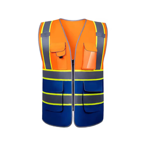 Chaleco de Seguridad Reflectante de Alta Visibilidad OEM 100% Poliéster, Ropa de Seguridad para Trabajadores al Aire Libre, Chaleco de Trabajo con Aire Acondicionado - Product Image 3