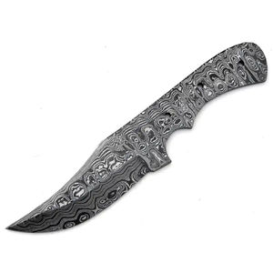 ใบมีดเหล็กดามัสกัสทำมือแบบกำหนดเองของ Burraq สำหรับทำมีดอเนกประสงค์ลายหยดน้ำ ของขวัญที่สมบูรณ์แบบสำหรับใช้งานกลางแจ้ง - Product Image 5