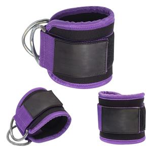 Premium Adjustable Cable Machine Ankle Cuff with Double Metal D Rings <b>Soft</b> Padded Design for Lower Body Fitness Training - Product Image 1