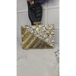 Sac à main en métal de style national pour femmes à la mode avec fermeture à glissière, diamants et pompon pour les cadeaux de mariage, d'anniversaire et de retour - Product Image 1