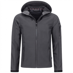 Chaqueta Deportiva Softshell de Invierno para Hombre, Impermeable, Cortavientos, Transpirable, con Cierre, Chaqueta para Exteriores con Logotipo Personalizado, Ropa Deportiva Cálida - Product Image 2