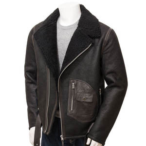 Veste en cuir pour homme, véritable fourrure chaude et épaisse, manteau d'hiver décontracté pour l'extérieur, mode streetwear, capuche, manteaux en peau de mouton écologiques - Product Image 1
