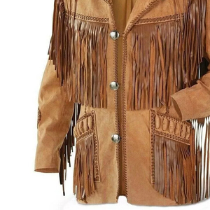 Hot Selling <b>Men</b> <b>Suede</b> Cowboy Leather Winter <b>Jacket</b> High Quality Customized Logo Size Wholesale Fashion <b>Jackets</b> From Pakistan - Product Image 3