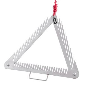 Rastrello per Erbacce da Laghetto Portatile e Pieghevole da 24 Pollici, a 3 Lati, con Manico in Acciaio Inossidabile, Strumenti e Accessori per la Pulizia di Piscine - Product Image 1