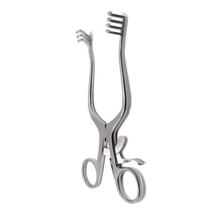 เครื่องมือผ่าตัดยี่ห้อ Superior Weitlaner รุ่น Retractors ขนาด 4.5 นิ้ว, 5.5 นิ้ว, 6.5 นิ้ว และ 7 นิ้ว แบบปลายทู่ 3x4 แฉก คุณภาพสูง สำหรับสัตวแพทย์ - Product Image 3