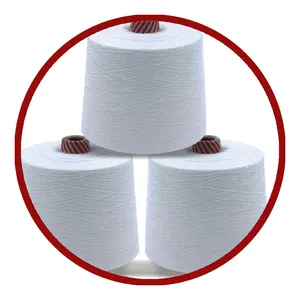 Ne 22s/2 100% fio de algodão tecido cardado para fazer produtos médicos, como bandagens, lençóis e vestidos de pacientes