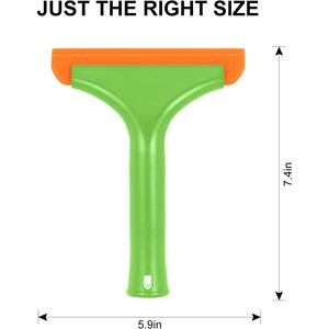 Piccolo Tergicristallo in Silicone per Pulizia Parabrezza Auto, Tergicristallo Verde per Porte in Vetro - Product Image 5