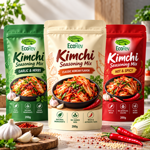 ถุงแบบตั้งได้สำหรับบรรจุภัณฑ์อาหาร เช่น ซอสกิมจิ และผลิตภัณฑ์พร้อมรับประทานอื่นๆ ที่ต้องการรักษาความสดใหม่ - Product Image 4