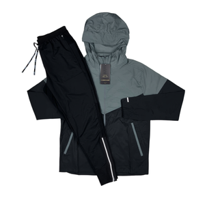 Ropa Técnica para Exteriores, Conjunto Deportivo Cortavientos Reflectante para Hombre, Tejido Ligero de Primera Calidad, con Bloques de Color y Capucha - Product Image 3