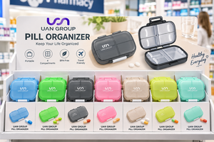 Pastillero con 7 Compartimentos, Portátil, Ideal para Viajes, Libre de BPA, Estuche de Plástico para Almacenamiento Diario de Medicamentos - Product Image 6