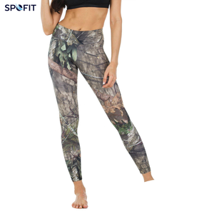Leggings Camouflage Mi-longueur Décontractés Tricotés Respirants Séchage Rapide Extensibles pour Randonnée Camping Course Fitness Entraînement Sportif - Product Image 6