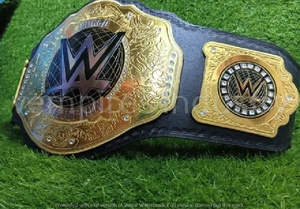 Cinturón de Campeonato WWE con Placas de Metal Doradas, Cuero PU, Equipo de Artes Marciales Unisex - Product Image 2