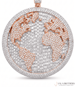 Colgante Personalizable VALA BROTHERS de Plata de Ley 925 con Diseño de Dibujos Animados Hip Hop, Moissanita VVS con Engaste de Garra, Estilo Rapper en Oro Blanco - Product Image 1