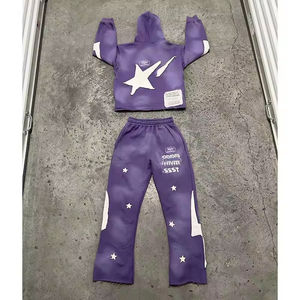 Conjuntos de Dos Piezas Personalizados: Sudaderas con Cremallera Completa y Pantalones Acampanados, Chándal Oversize para Hombre, Ropa Deportiva para Entrenamiento y Jogging - Product Image 5