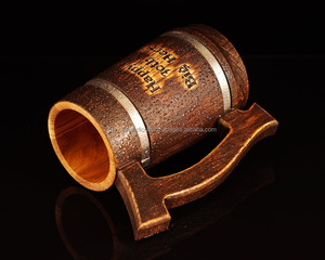 Taza de madera hecha a mano, un testamento de expertos de la India - Product Image 1