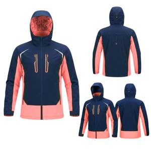 Veste Softshell à Capuche Personnalisable pour l'Hiver – Vêtement de Travail Coupe-Vent, Imperméable, Doublure Polaire, Fermeture Éclair, Respirante et Séchage Rapide - Product Image 5