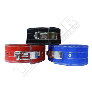 Cinturón de entrenamiento de cuero ajustable para levantamiento de pesas, cómodo protector universal para sentadillas con barra y ejercicio. - Product Image 4