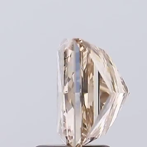 Diamant de 4,00 carats, couleur brun intense, taille princesse carrée, clarté VS1, pierre non montée, certifié IGI, diamant CVD personnalisé pour bijoux - Product Image 2