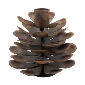 Decoración del hogar 3D Rust Designer Aluminio Metal Diseño de lujo Soporte de vela Portavelas para decoración de Navidad - Product Image 1