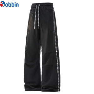 Unique Style Men <b>Trouser</b> New Style Men's Casual Sports Pants Mid Loose Wide Leg Dyed Spring Summer Straight Leg Spring Wear - Product Image 1