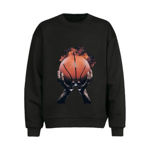 Pull ODM noir personnalisé Offre Spéciale de haute qualité avec logo personnalisé, image néon et effet de broderie 3D pour hommes et femmes - Product Image 1