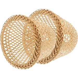 Paralume Rustico in Bambù Intrecciato per Lampade a Sospensione e Plafoniere - Product Image 1