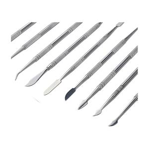 Ensemble d'instruments chirurgicaux dentaires en acier, poignée moletée manuelle, outils de restauration de classe I pour le remplissage de résine composite - Product Image 6