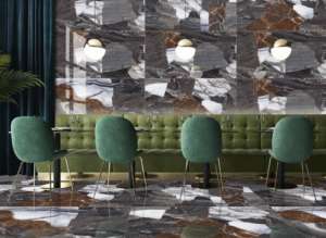 คอลเลคชั่นกระเบื้องพอร์ซเลนเงาสูง รุ่นซิกเนเจอร์ ขนาด 800x1600 1200x1800 750x1500 มม. ออกแบบมาเพื่ออาร์คิทектูร์สมัยใหม่ พร้อมคุณสมบัติสะท้อนแสงอย่างสวยงาม - Product Image 4