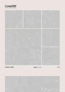 Baldosa de porcelana de 600x600 mm con grabado en relieve, textura mate, diseñada para proporcionar un movimiento visual suave y una superficie duradera. - Product Image 2