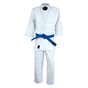 BJJ Uniform 100% Cotton Pearl Weave Lightweight Durable Judo Gi Jacket Pants Quick Dry Reinforced Stitching Training - Product Image 6