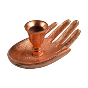 Z.HANDICRAFTS Support de bougie en aluminium plaqué, design moderne, fait main, écologique, pour la décoration de la maison, de la villa, du dîner, du mariage - Product Image 5