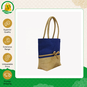 กระเป๋าช้อปปิ้งผ้ากระสอบป่านย้อมสีแบบใหม่ คุณภาพพรีเมียม พิมพ์ลายตามสั่ง เป็นมิตรต่อสิ่งแวดล้อม พร้อมหูหิ้วผ้าใยสังเคราะห์ PP บุผ้าฝ้าย - Product Image 4