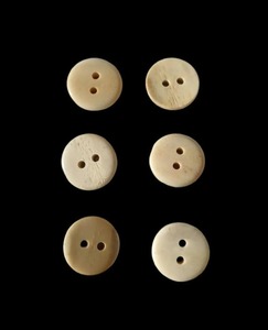 Boutons en buffle pour vestes d'enfants et boutons ovales, polis, naturels, artisanaux, faits à la main pour la couture - Product Image 2