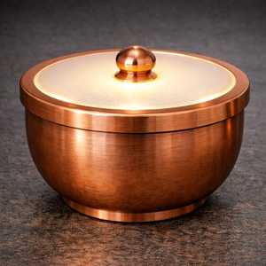Pot à bougie cylindrique en cuivre, porte-bougie votif, fait main, résistant à la chaleur, décoration d'intérieur, logo personnalisé, luxe, brun, parfumé, Noël - Product Image 5
