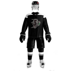 Uniforme de Hockey sobre Hielo con Diseño de Camuflaje y Pedrería, de Alta Calidad, Personalizable, 100% Poliéster, Elástico en Cuatro Direcciones, con Logotipo Personalizado, Nuevo - Product Image 4
