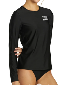Unisex UV Protection Anti-Bacterial Rash Guard <b>Surf</b> Shirt Long Sleeve Quick Dry Swimwear Custom Logo Manufacturers 220g - Product Image 2