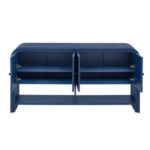 Consolle Versatile U_Style con Doghe in Legno Intrecciato e Impiallacciatura in Legno Massello per Ingresso, Corridoio, Soggiorno o Foyer - Product Image 4