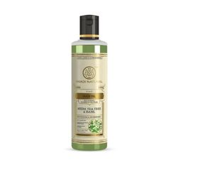 Aceite capilar herbal Khadi Natural Neem, Árbol del Té y Albahaca, sin parabenos ni aceites minerales. Fórmula capilar única no grasosa que estimula el crecimiento del cabello. - Product Image 1