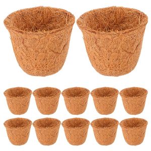Pot de semis en fibre de coco naturelle - Contenant de culture biodégradable pour pépinière et horticulture |   Fibre de noix de coco naturelle - Product Image 6