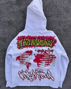 Sweat à capuche de luxe épais avec broderie personnalisée, en coton, unisexe, style streetwear, fournisseur OEM ODM en gros - Product Image 2