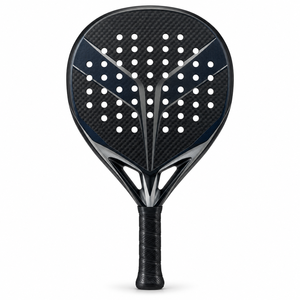 Raquette de tennis en fibre de carbone Teardrop avec motif de cordage 16x20 et poignée antidérapante pour joueurs universels - Product Image 1