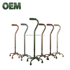 Canne pliable légère en alliage d'aluminium OEM/ODM de Taïwan pour personnes âgées avec support pour les genoux - Bâton de marche d'extérieur, aides à la vie quotidienne - Product Image 1