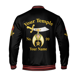 High Quality Personalized Shriner Varsity <b>Jacket</b> Custom Made Long Sleeve S to 5XL Comfortable Fit Shriner Masonic <b>Jacket</b> - Product Image 6