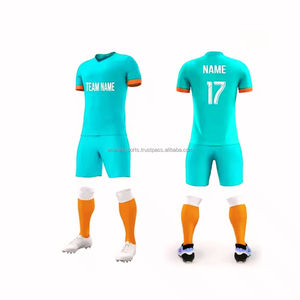 Conjunto de camiseta de fútbol de poliéster transpirable de secado rápido personalizable, ropa deportiva de calidad Unisex para hombres y mujeres, diferentes estilos - Product Image 1